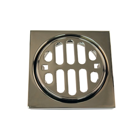 Westbrass Frank Pattern Snap-In Shower Strainer Grill, Square  & Crown D3171-05